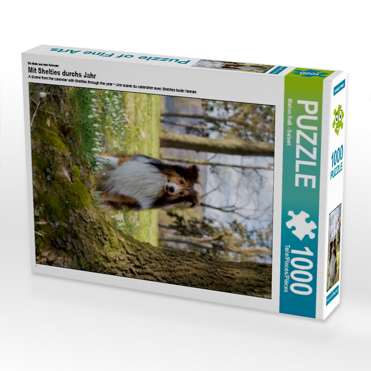 CALVENDO® Puzzle CALVENDO Puzzle Mit Shelties durchs Jahr 1000 Teile Foto-Puzzle für glückliche Stunden