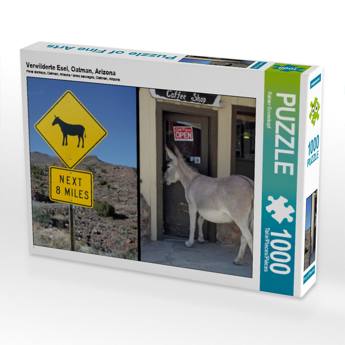 CALVENDO® Puzzle CALVENDO Puzzle Verwilderte Esel Oatman Arizona 1000 Teile Foto-Puzzle für glückliche Stunden