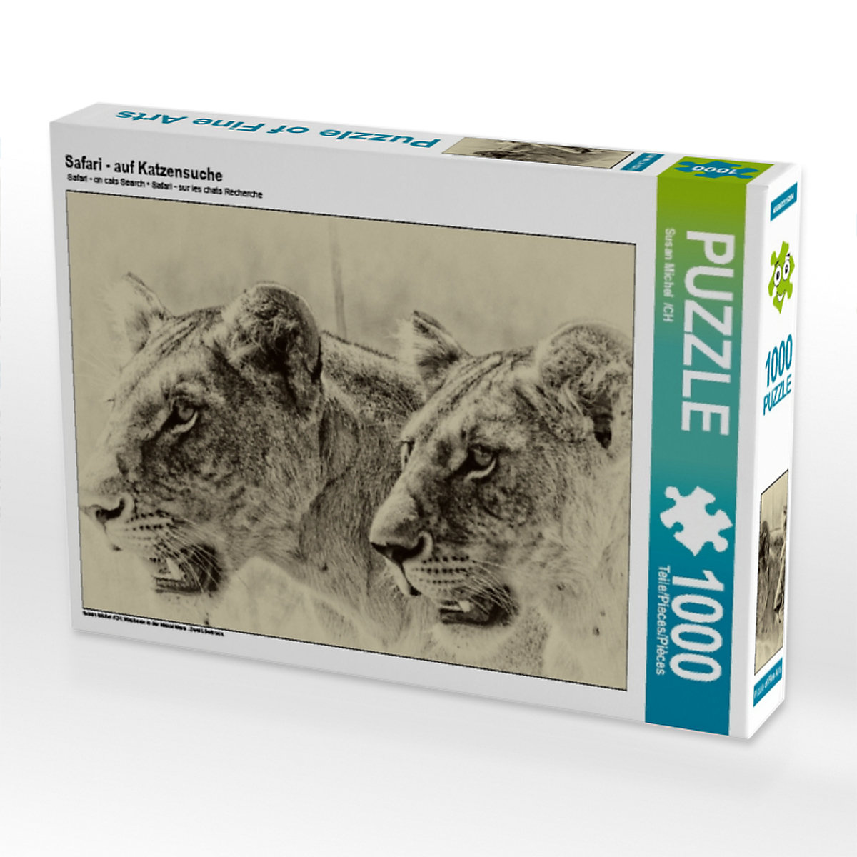 CALVENDO® Puzzle CALVENDO Puzzle Safari auf Katzensuche 1000 Teile Foto-Puzzle für glückliche Stunden