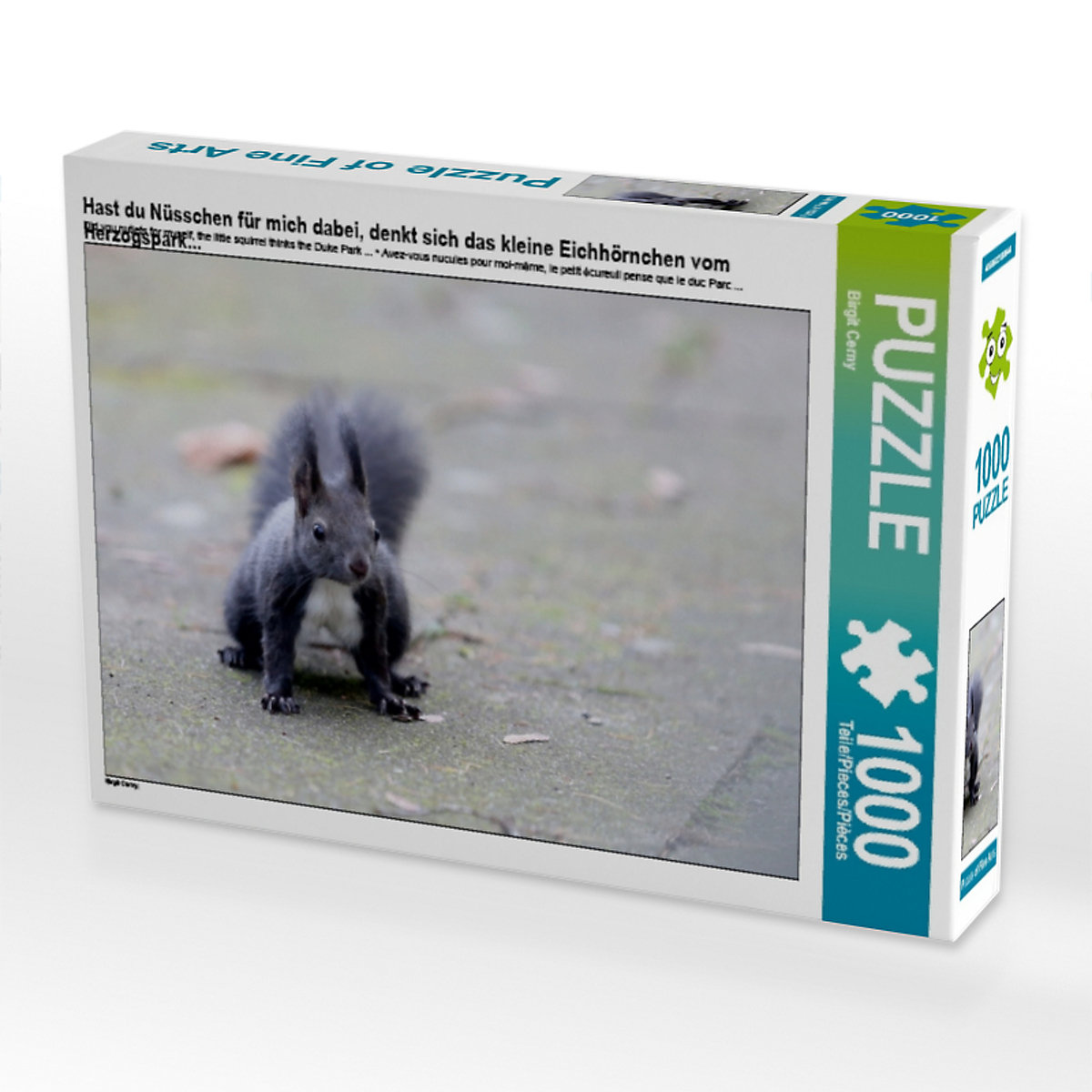 CALVENDO® Puzzle CALVENDO Puzzle Hast du Nüsschen für mich dabei denkt sich das kleine Eichhörnchen vom Herzogspark... 1000 Teile Foto-Puzzle für glückliche Stunden