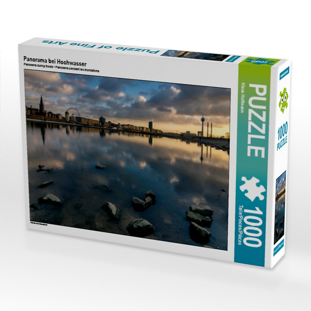 CALVENDO® Puzzle CALVENDO Puzzle Panorama bei Hochwasser 1000 Teile Foto-Puzzle für glückliche Stunden