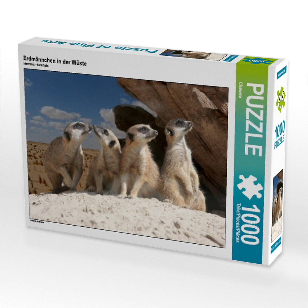 CALVENDO® Puzzle CALVENDO Puzzle Erdmännchen in der Wüste 1000 Teile Foto-Puzzle für glückliche Stunden