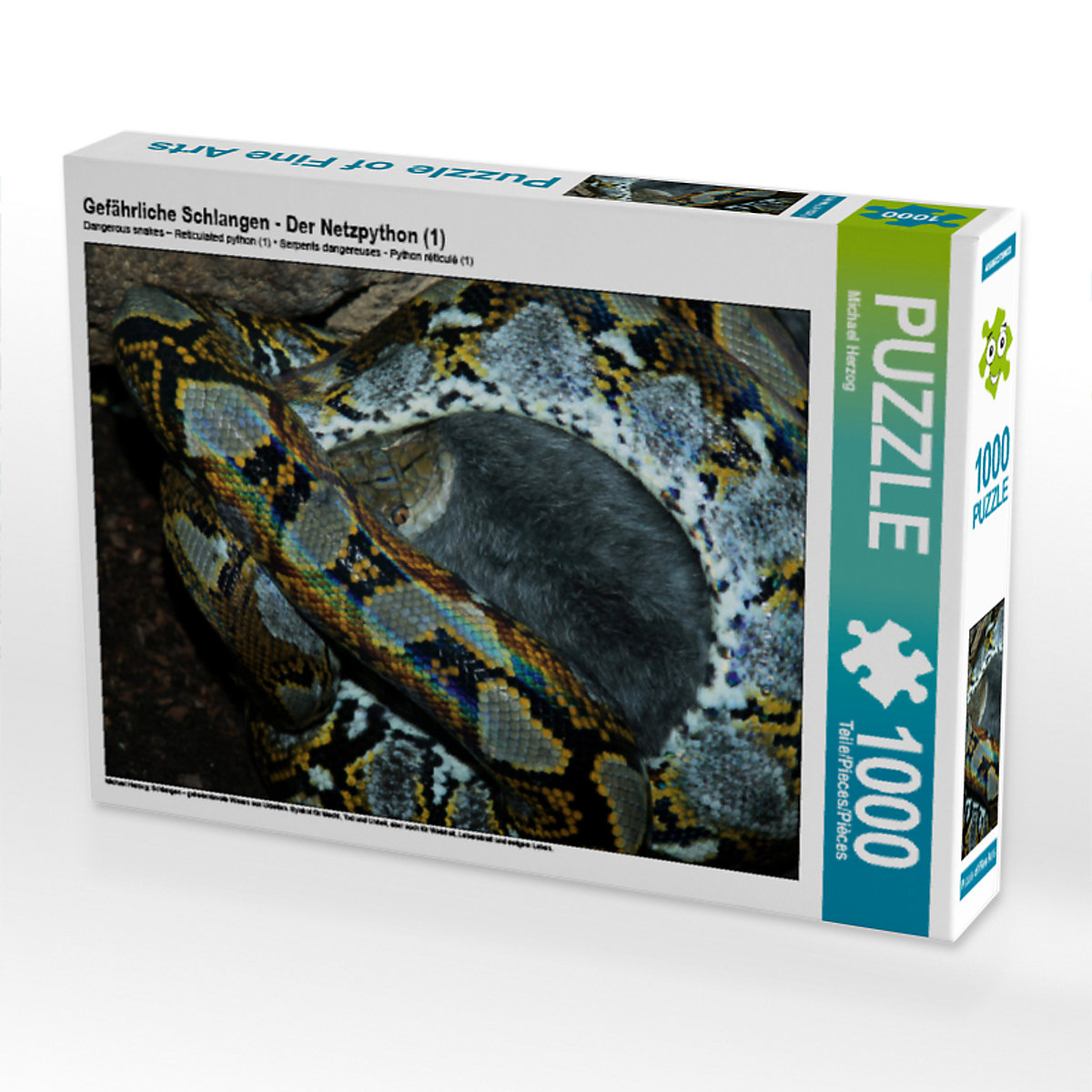CALVENDO® Puzzle CALVENDO Puzzle Gefährliche Schlangen Der Netzpython (1) 1000 Teile Foto-Puzzle für glückliche Stunden
