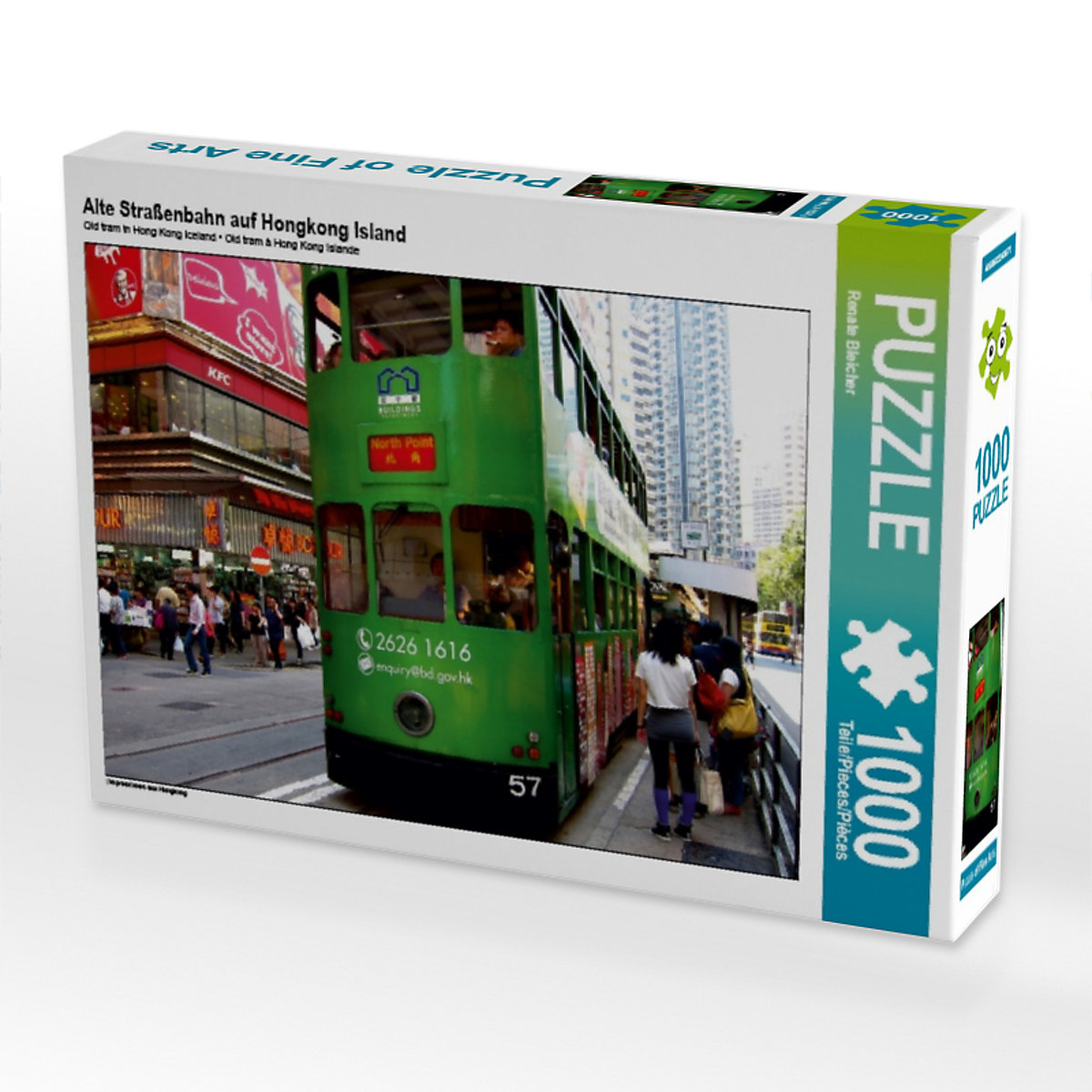 CALVENDO® Puzzle CALVENDO Puzzle Alte Straßenbahn auf Hongkong Island 1000 Teile Foto-Puzzle für glückliche Stunden