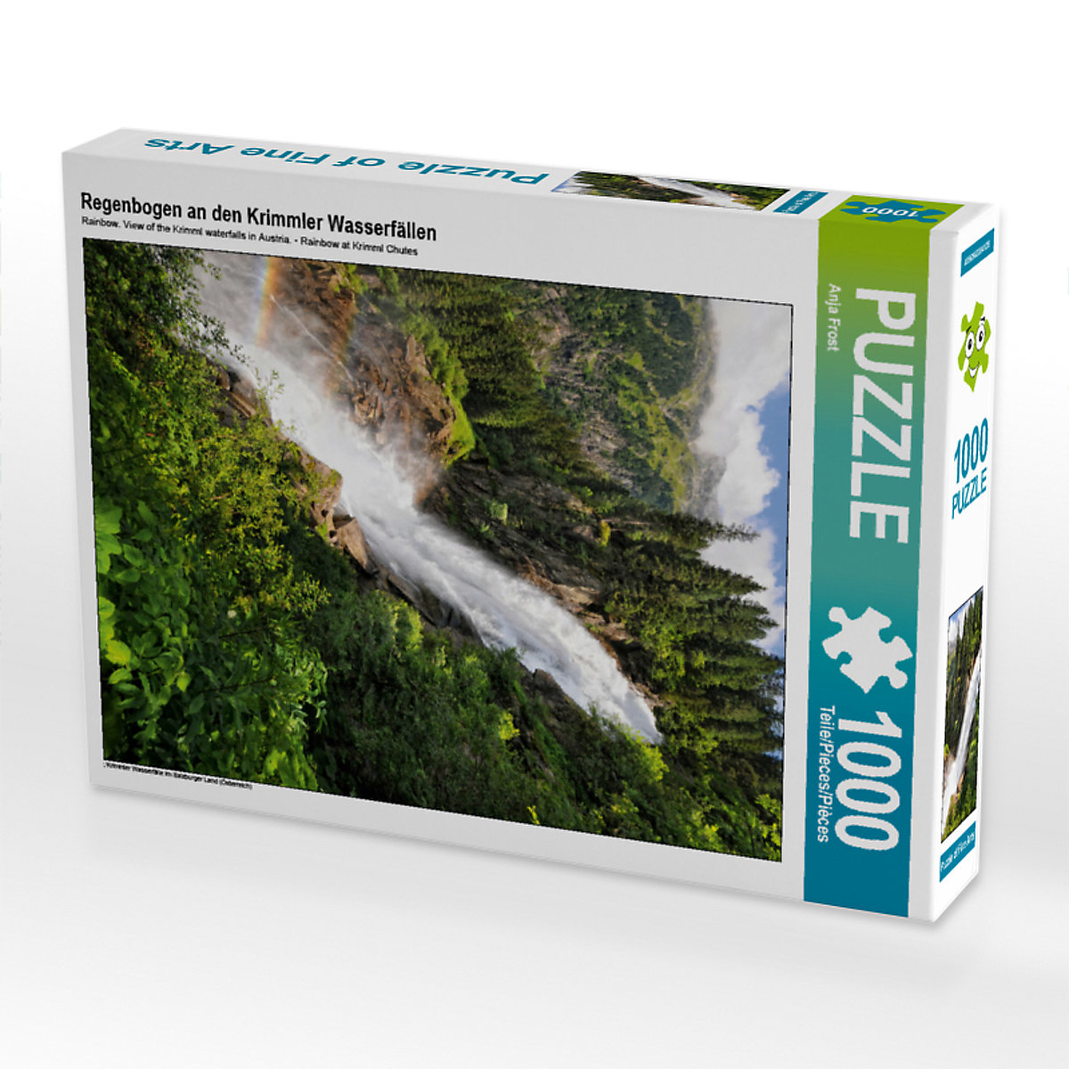 CALVENDO® Puzzle CALVENDO Puzzle Regenbogen an den Krimmler Wasserfällen 1000 Teile Foto-Puzzle für glückliche Stunden
