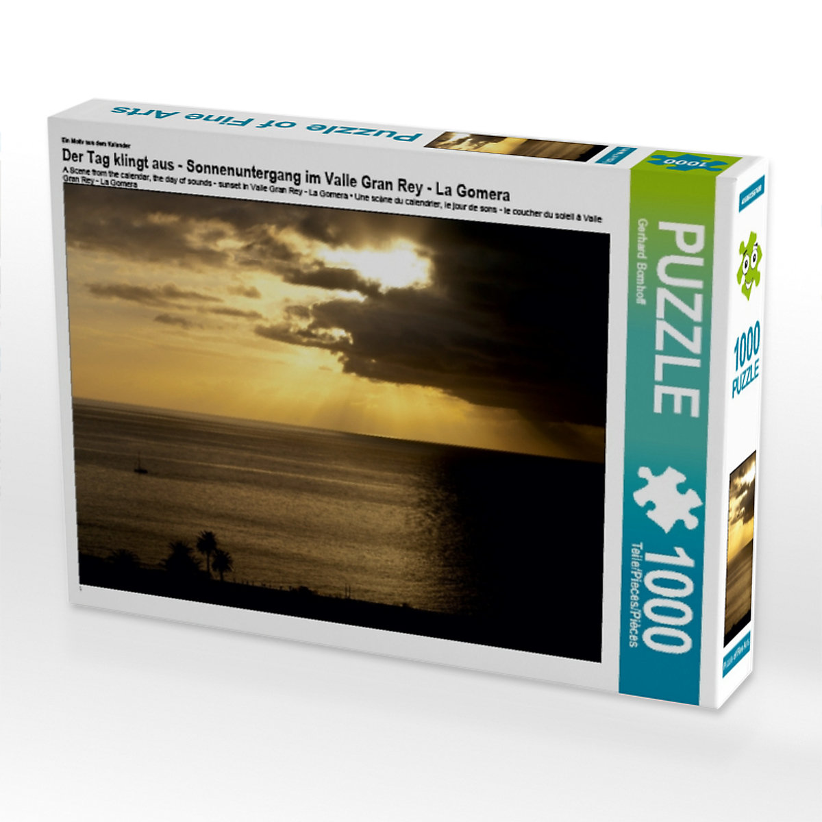 CALVENDO® Puzzle CALVENDO Puzzle Der Tag klingt aus Sonnenuntergang im Valle Gran Rey La Gomera 1000 Teile Foto-Puzzle für glückliche Stunden