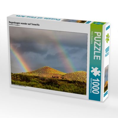 CALVENDO® Puzzle CALVENDO Puzzle Regenbogen wunder auf Teneriffa 1000 Teile Foto-Puzzle für glückliche Stunden