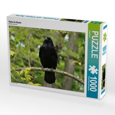 CALVENDO® Puzzle CALVENDO Puzzle Rabe im Baum 1000 Teile Foto-Puzzle für glückliche Stunden