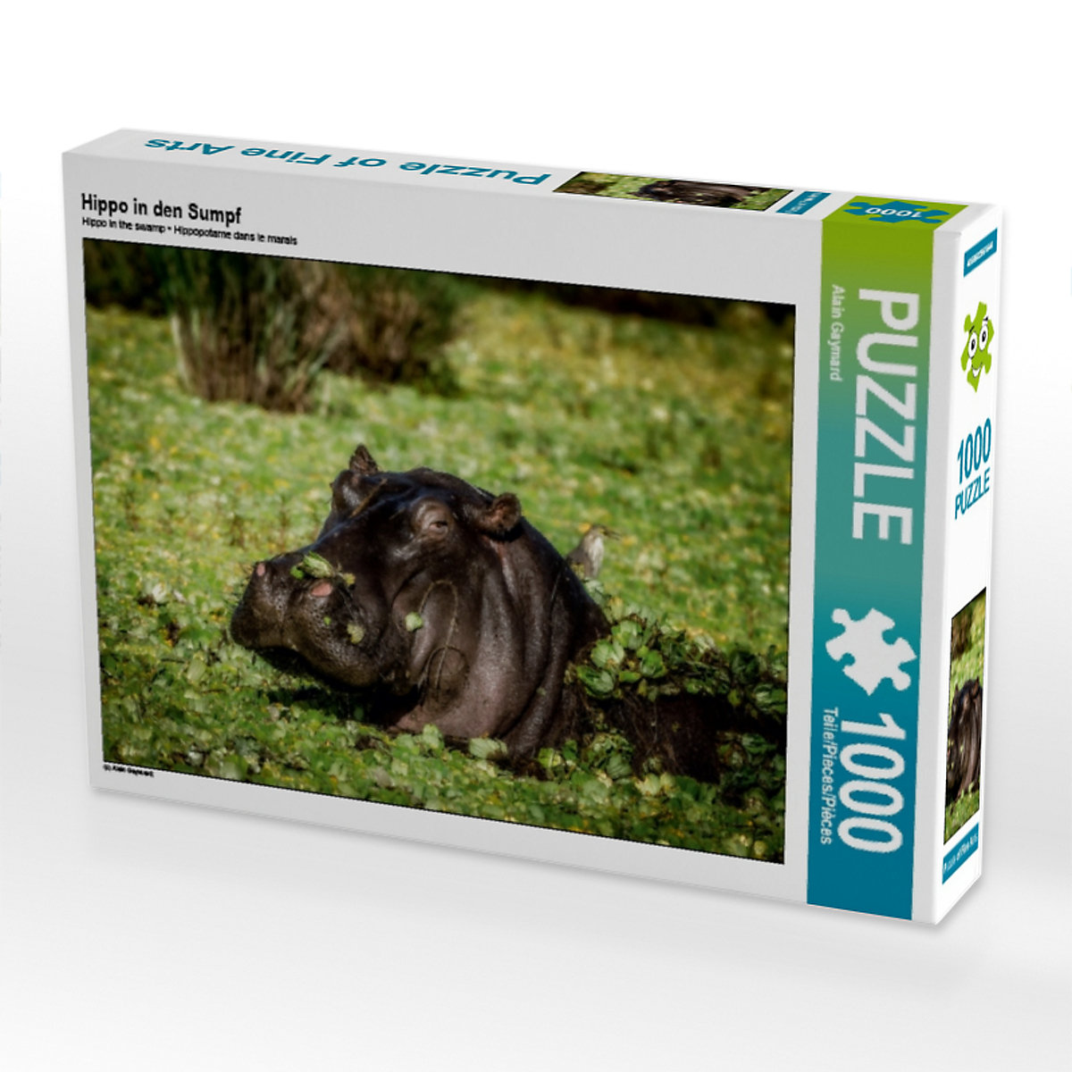 CALVENDO® Puzzle CALVENDO Puzzle Hippo in den Sumpf 1000 Teile Foto-Puzzle für glückliche Stunden