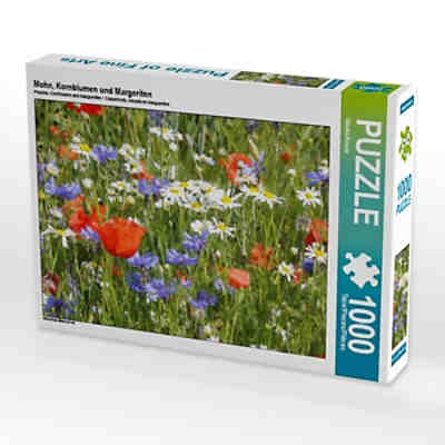 Puzzle CALVENDO Puzzle Mohn, Kornblumen und Margeriten - 1000 Teile Foto-Puzzle für glückliche Stunden