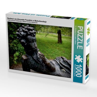 CALVENDO® Puzzle CALVENDO Puzzle Denkmal von Alexander Puschkin in Michailowskoje 1000 Teile Foto-Puzzle für glückliche Stunden