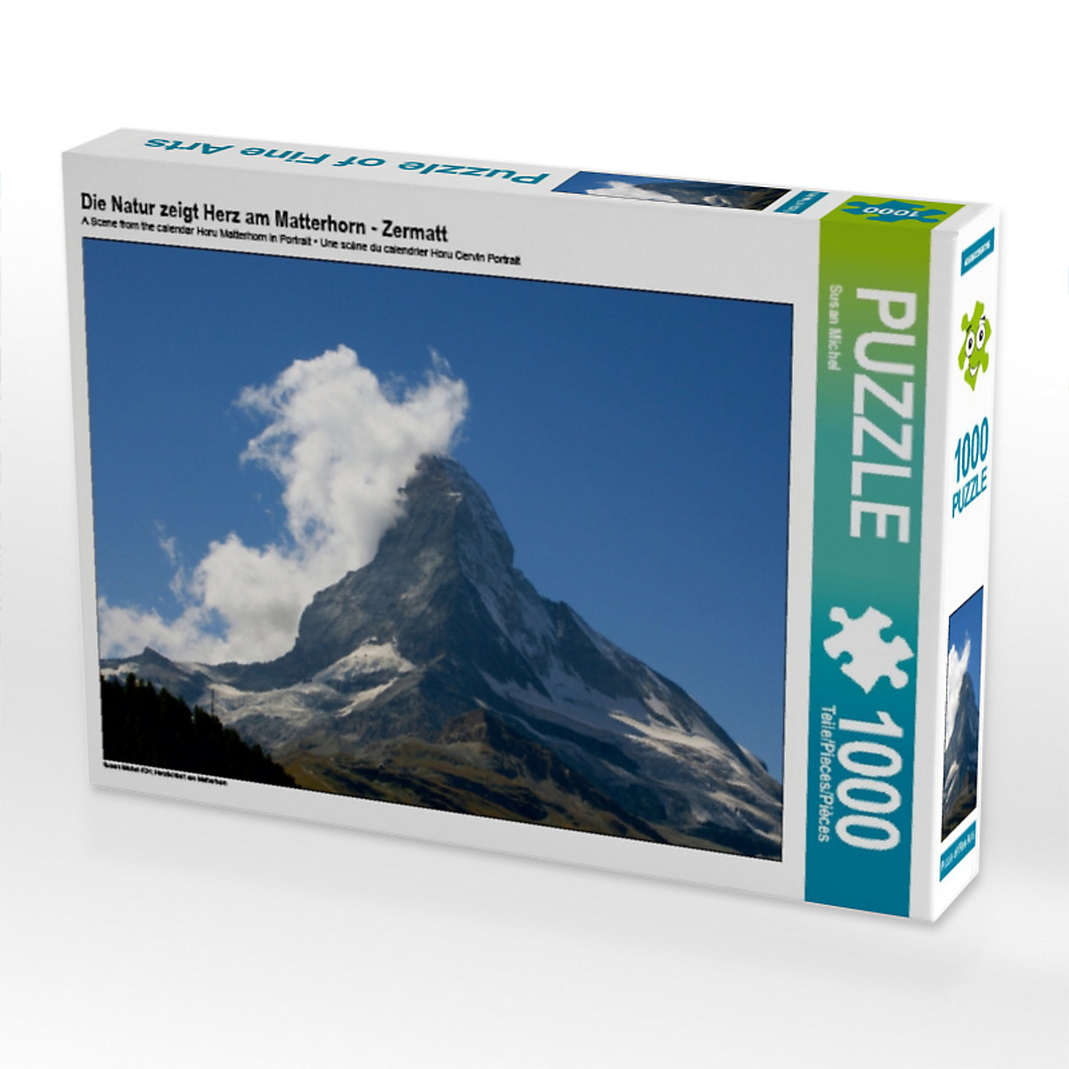 CALVENDO® Puzzle CALVENDO Puzzle Die Natur zeigt Herz am Matterhorn Zermatt 1000 Teile Foto-Puzzle für glückliche Stunden