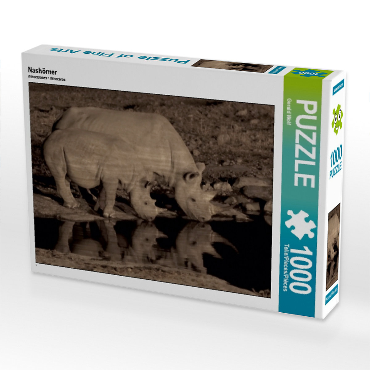CALVENDO® Puzzle CALVENDO Puzzle Nashörner 1000 Teile Foto-Puzzle für glückliche Stunden