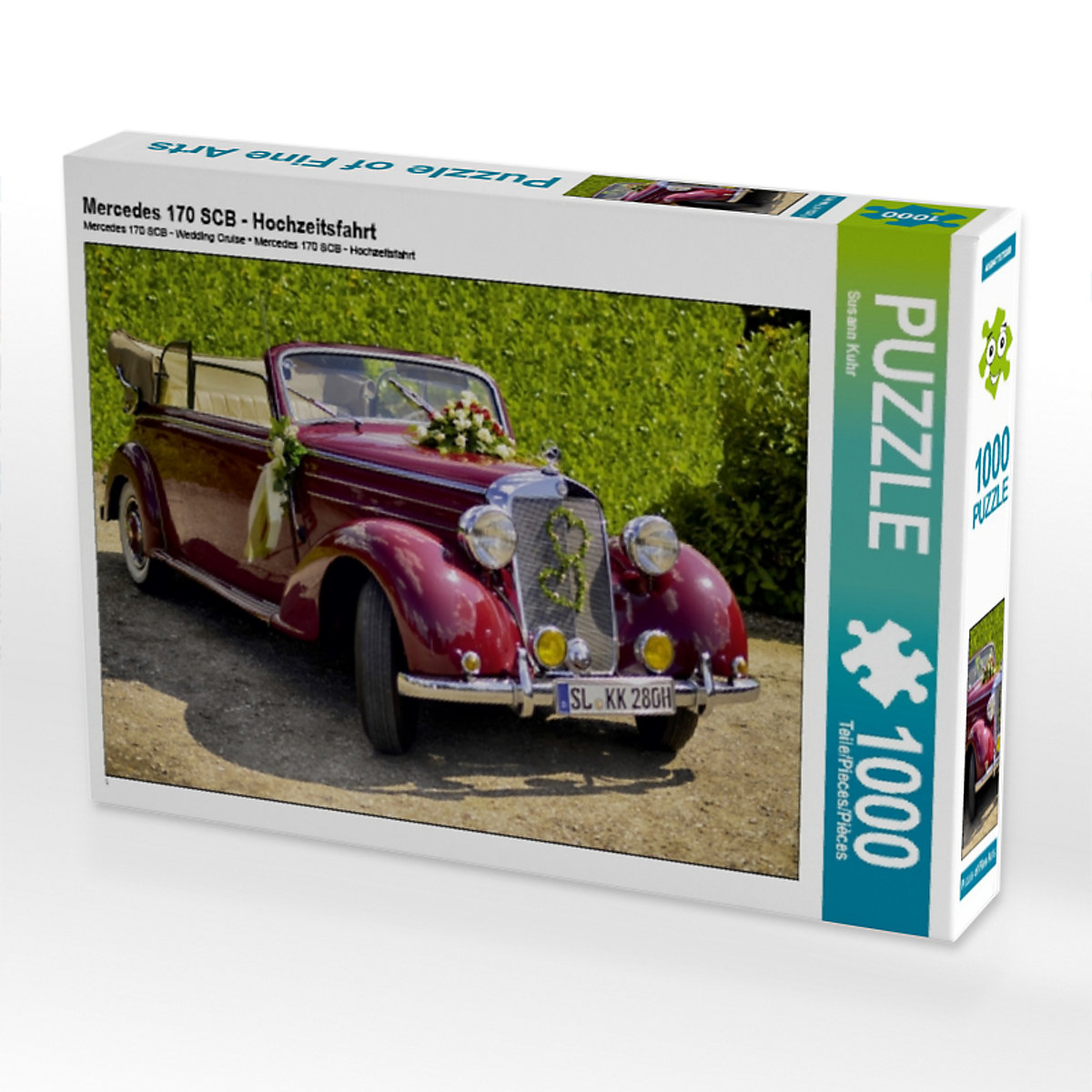 CALVENDO® Puzzle CALVENDO Puzzle Mercedes 170 SCB Hochzeitsfahrt 1000 Teile Foto-Puzzle für glückliche Stunden