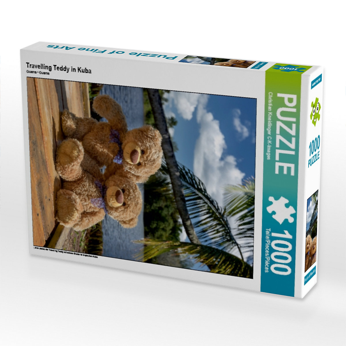 CALVENDO® Puzzle CALVENDO Puzzle Travelling Teddy in Kuba 1000 Teile Foto-Puzzle für glückliche Stunden