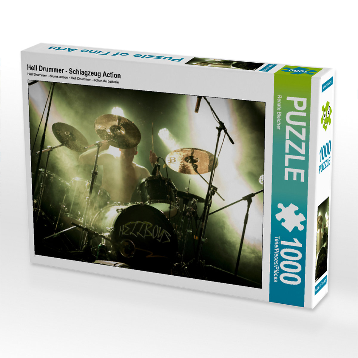 CALVENDO® Puzzle CALVENDO Puzzle Hell Drummer Schlagzeug Action 1000 Teile Foto-Puzzle für glückliche Stunden
