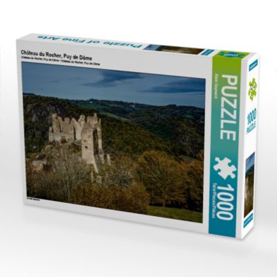 CALVENDO® Puzzle CALVENDO Puzzle Château du Rocher Puy de Dôme 1000 Teile Foto-Puzzle für glückliche Stunden