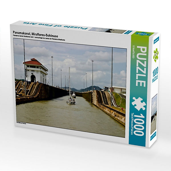 Puzzle CALVENDO Puzzle Panamakanal, Miraflores-Schleuse - 1000 Teile Foto-Puzzle für glückliche Stunden