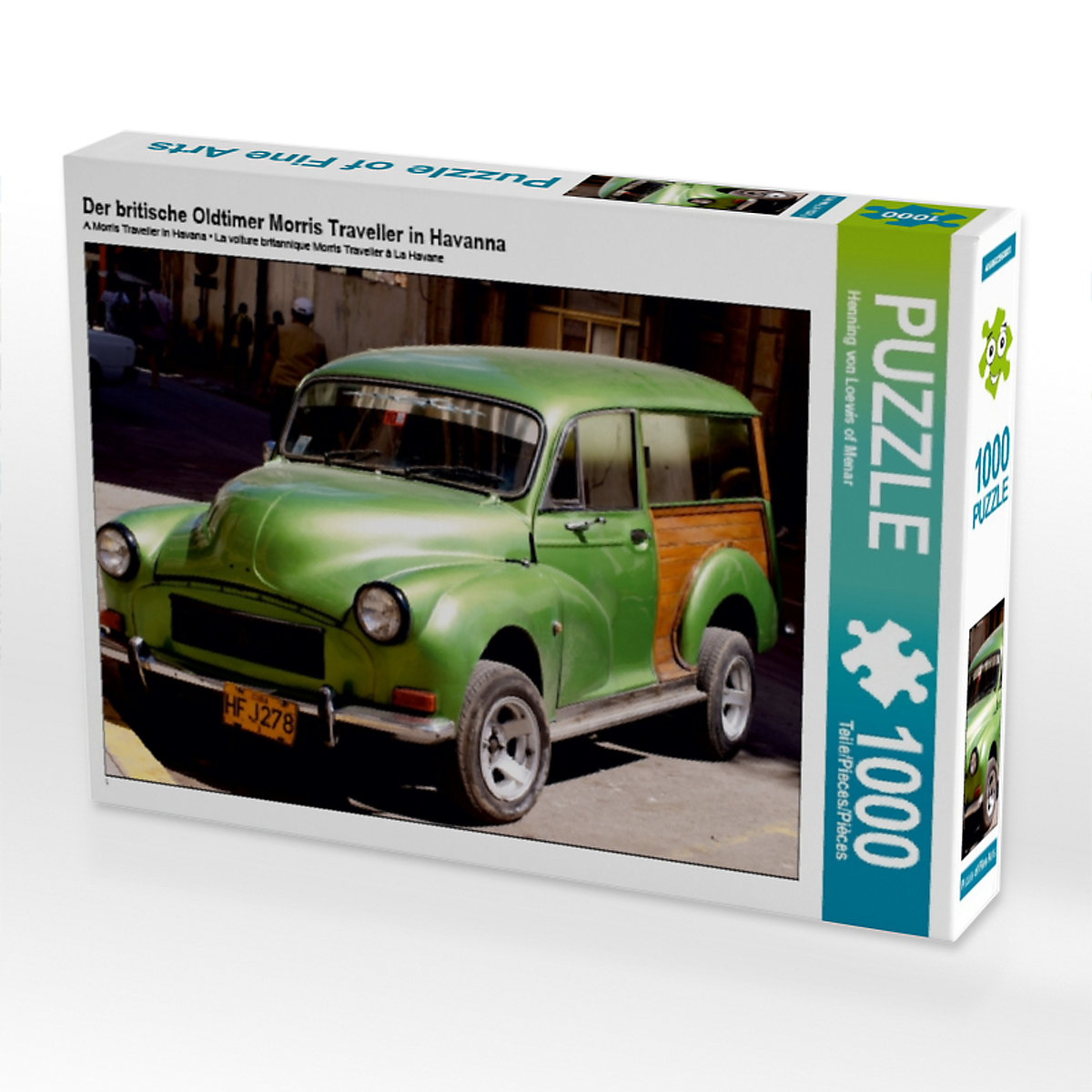 CALVENDO® Puzzle CALVENDO Puzzle Der britische Oldtimer Morris Traveller in Havanna 1000 Teile Foto-Puzzle für glückliche Stunden