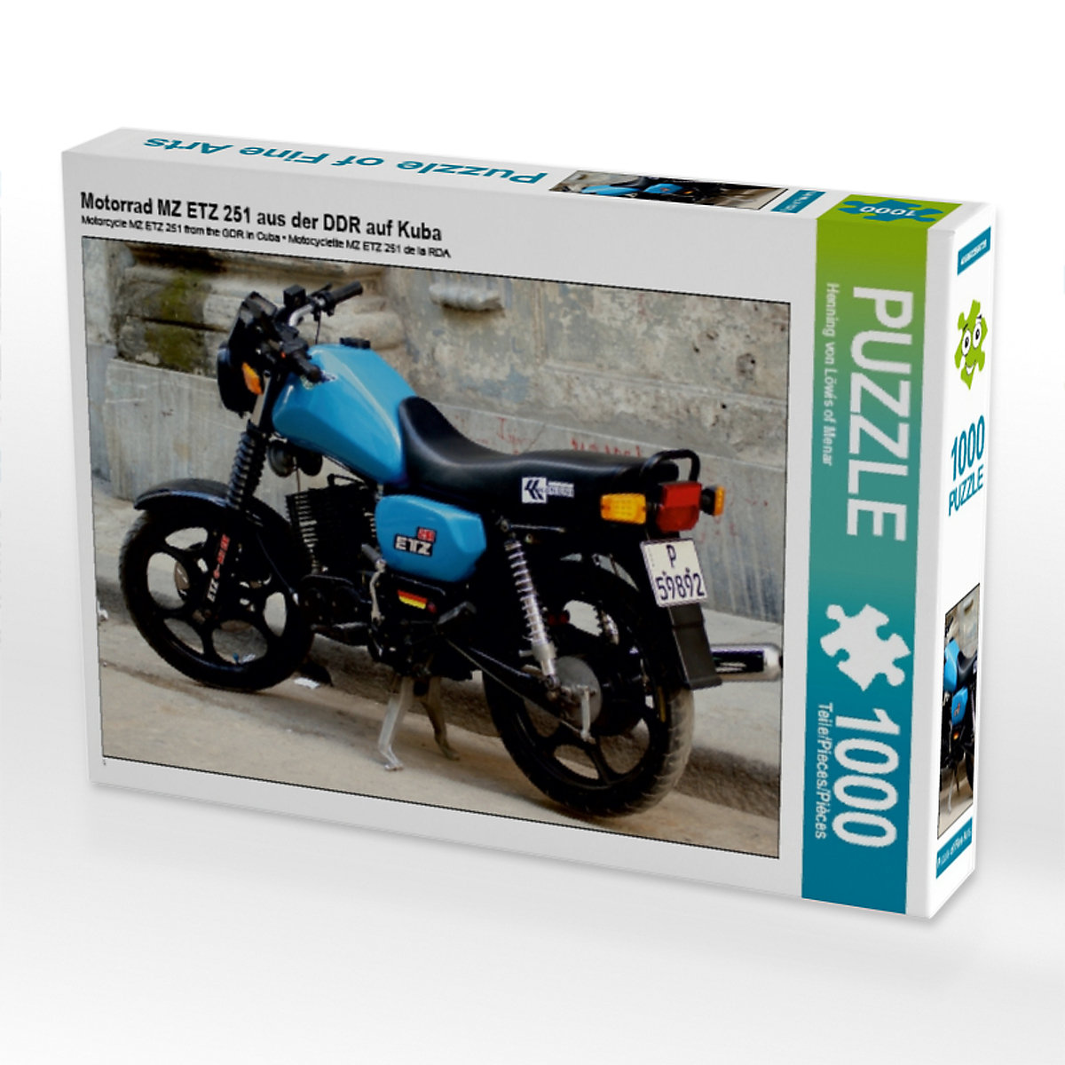 CALVENDO® Puzzle CALVENDO Puzzle Motorrad MZ ETZ 251 aus der DDR auf Kuba 1000 Teile Foto-Puzzle für glückliche Stunden