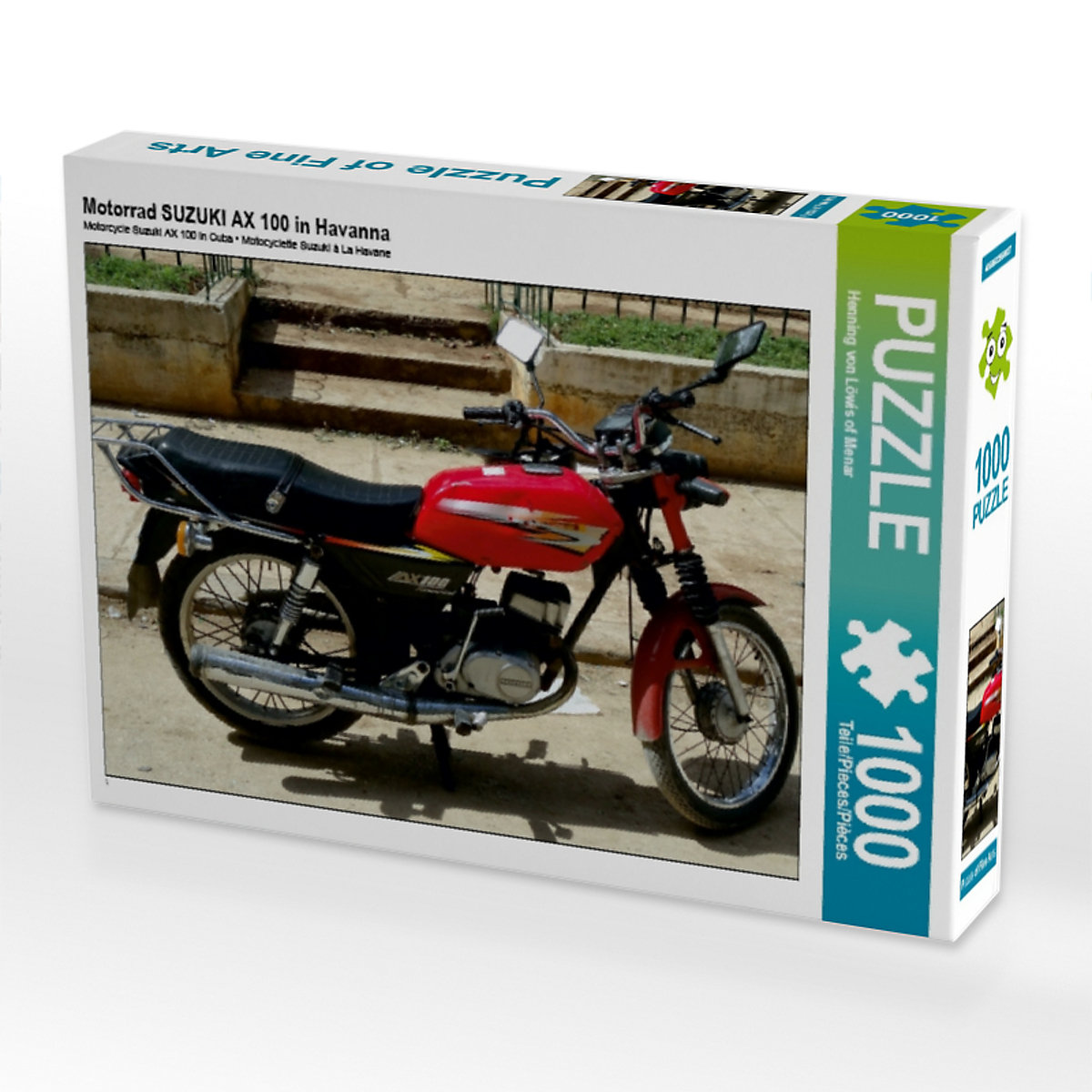 CALVENDO® Puzzle CALVENDO Puzzle Motorrad SUZUKI AX 100 in Havanna 1000 Teile Foto-Puzzle für glückliche Stunden