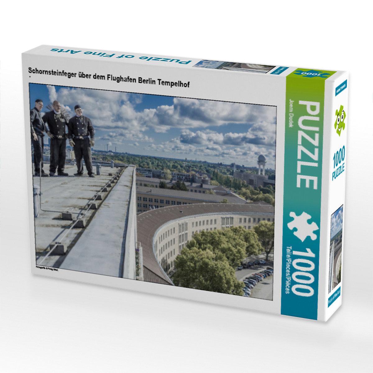 CALVENDO® Puzzle CALVENDO Puzzle Schornsteinfeger über dem Flughafen Berlin Tempelhof 1000 Teile Foto-Puzzle für glückliche Stunden