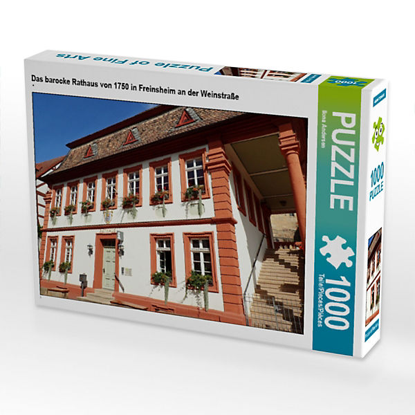 Puzzle CALVENDO Puzzle Das barocke Rathaus von 1750 in Freinsheim an der Weinstraße - 1000 Teile Foto-Puzzle für glückliche Stunden