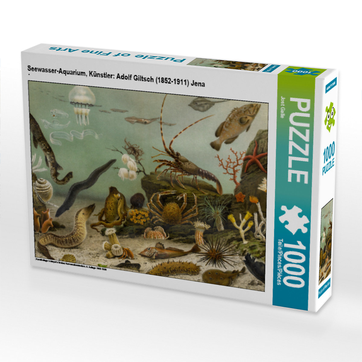 CALVENDO® Puzzle CALVENDO Puzzle Seewasser-Aquarium Künstler: Adolf Giltsch (1852-1911) Jena 1000 Teile Foto-Puzzle für glückliche Stunden