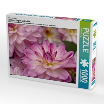 CALVENDO® Puzzle CALVENDO Puzzle Dahlien – elegant und schön 1000 Teile Foto-Puzzle für glückliche Stunden