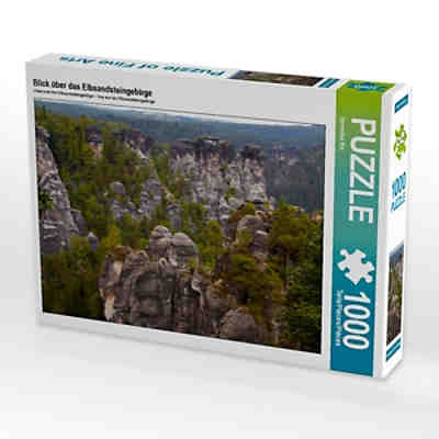 Puzzle CALVENDO Puzzle Blick über das Elbsandsteingebirge - 1000 Teile Foto-Puzzle für glückliche Stunden
