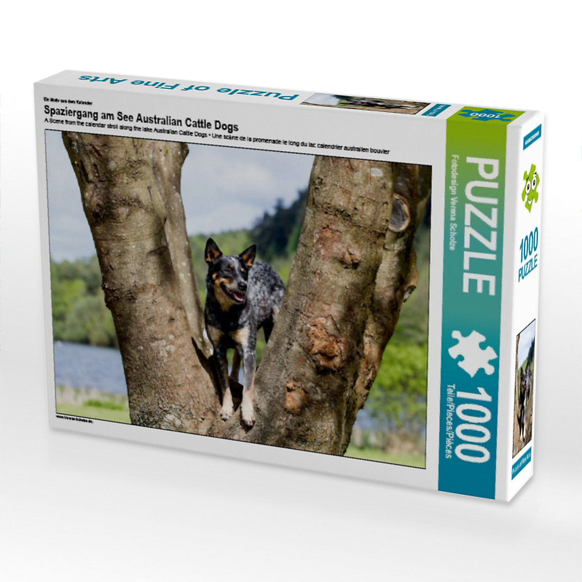 CALVENDO® Puzzle CALVENDO Puzzle Spaziergang am See Australian Cattle Dogs 1000 Teile Foto-Puzzle für glückliche Stunden CALVENDO® Puzzle CALVENDO Puzzle Spaziergang am See Australian Cattle Dogs 1000 Teile Foto-Puzzle für glückliche Stunden