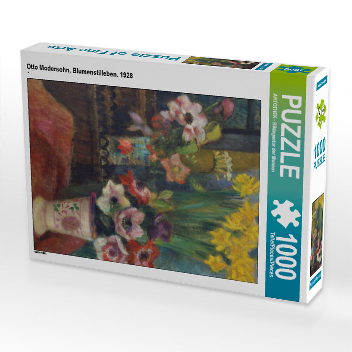 CALVENDO® Puzzle CALVENDO Puzzle Otto Modersohn Blumenstilleben. 1928 1000 Teile Foto-Puzzle für glückliche Stunden