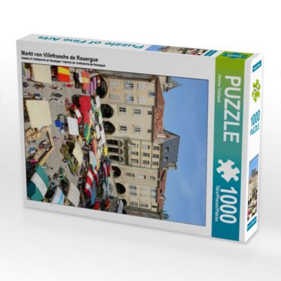 CALVENDO® Puzzle CALVENDO Puzzle Markt von Villefranche de Rouergue 1000 Teile Foto-Puzzle für glückliche Stunden
