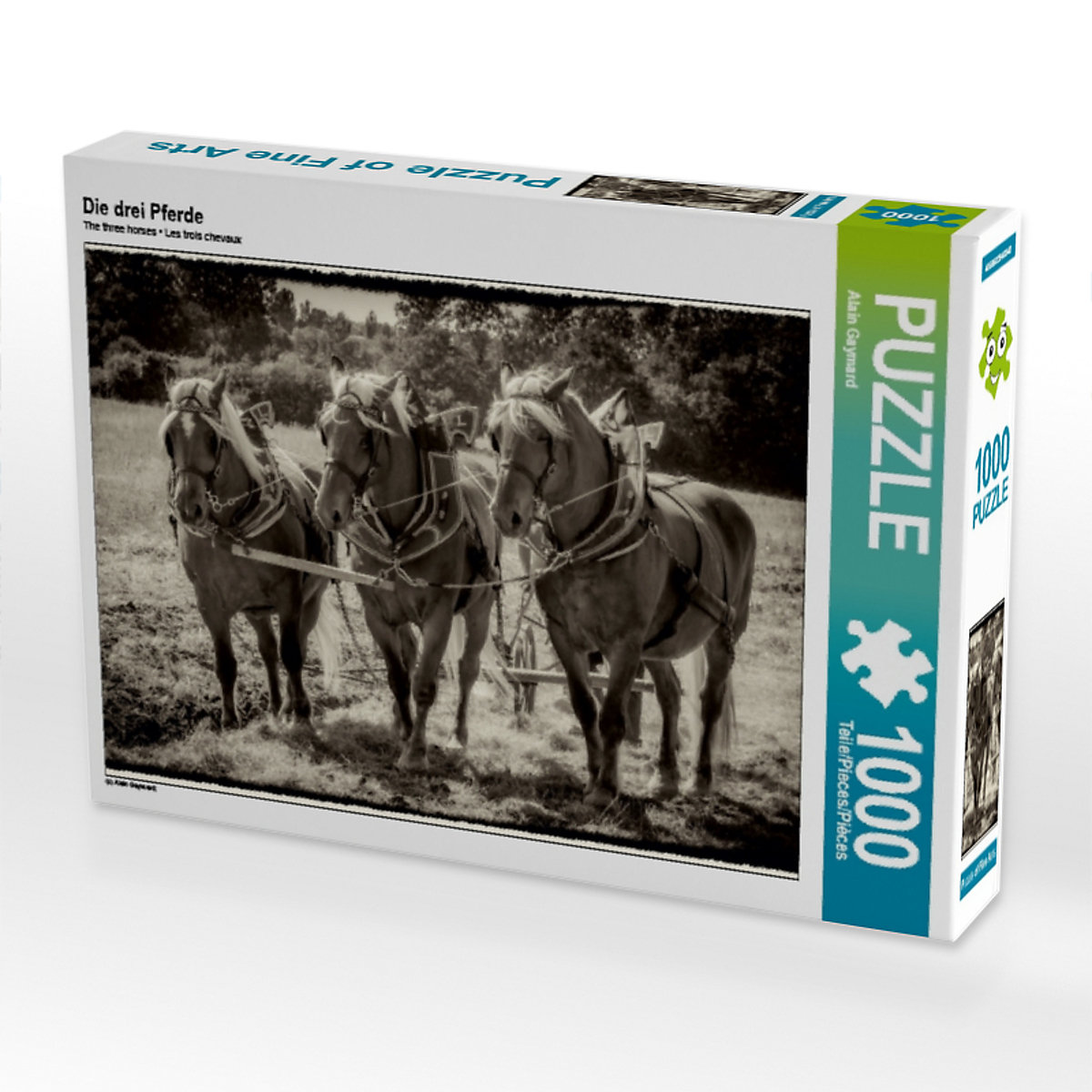 CALVENDO® Puzzle CALVENDO Puzzle Die drei Pferde 1000 Teile Foto-Puzzle für glückliche Stunden