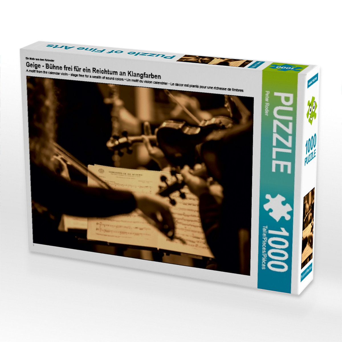 CALVENDO® Puzzle CALVENDO Puzzle Geige Bühne frei für ein Reichtum an Klangfarben 1000 Teile Foto-Puzzle für glückliche Stunden