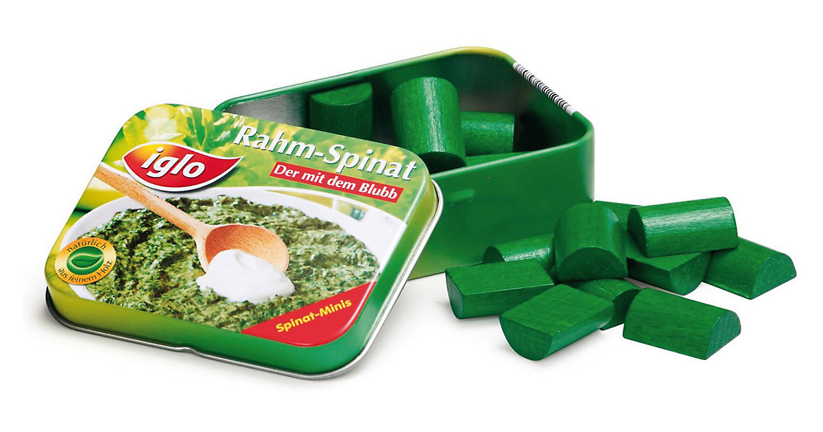 Spiellebensmittel Spinat in der Dose