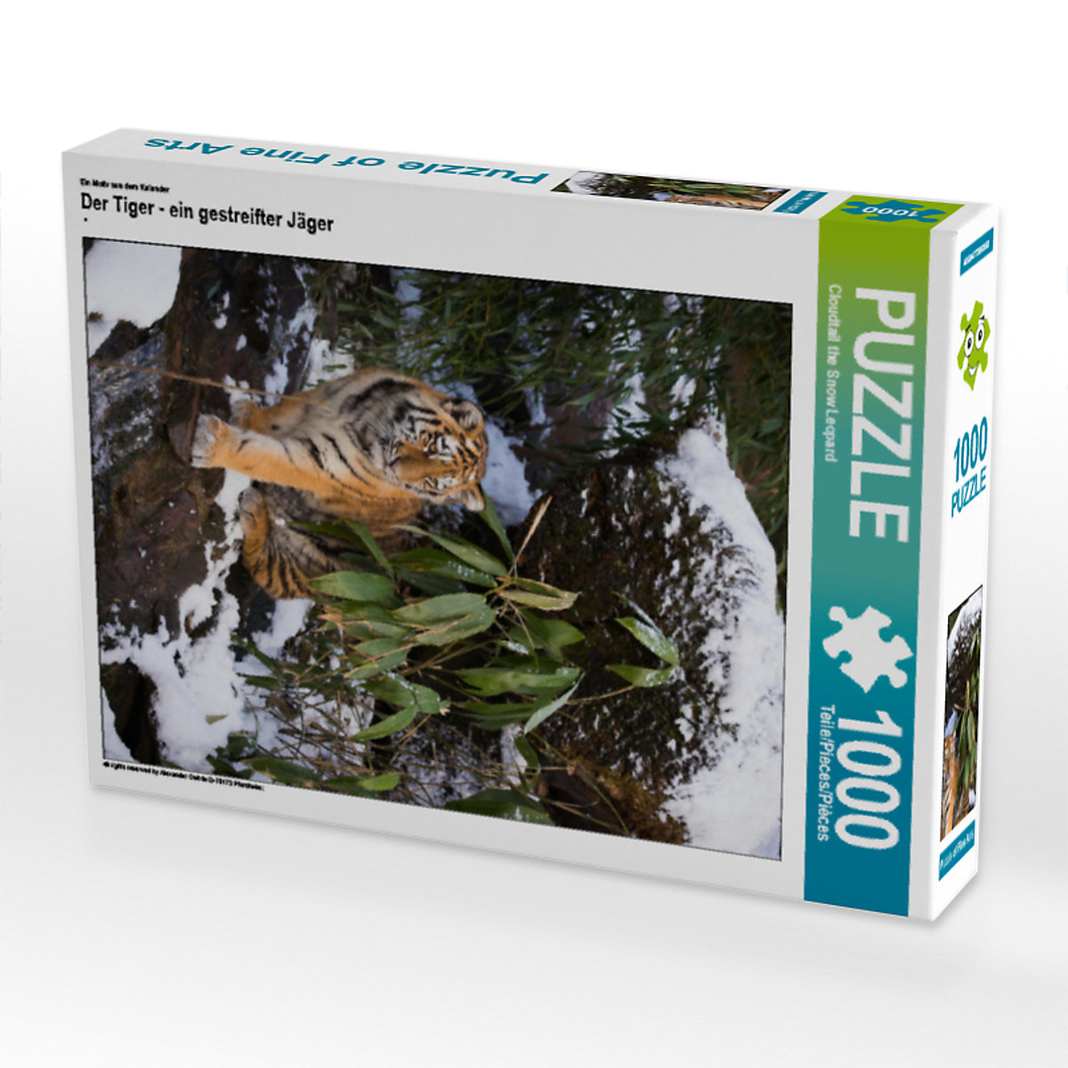 CALVENDO® Puzzle CALVENDO Puzzle Der Tiger ein gestreifter Jäger 1000 Teile Foto-Puzzle für glückliche Stunden