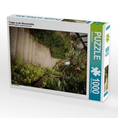 CALVENDO® Puzzle CALVENDO Puzzle Treppe an der Wassermühle 1000 Teile Foto-Puzzle für glückliche Stunden