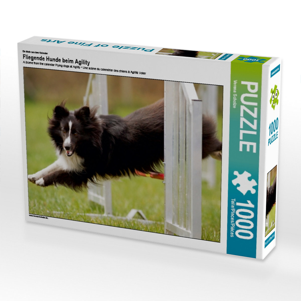CALVENDO® Puzzle CALVENDO Puzzle Fliegende Hunde beim Agility 1000 Teile Foto-Puzzle für glückliche Stunden