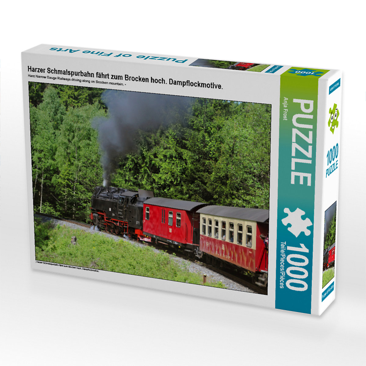 CALVENDO® Puzzle CALVENDO Puzzle Harzer Schmalspurbahn fährt zum Brocken hoch. Dampflockmotive. 1000 Teile Foto-Puzzle für glückliche Stunden
