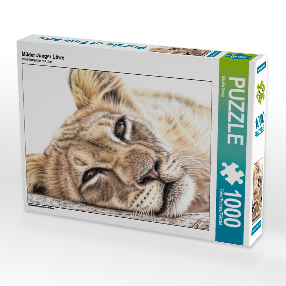CALVENDO® Puzzle CALVENDO Puzzle Müder Junger Löwe 1000 Teile Foto-Puzzle für glückliche Stunden