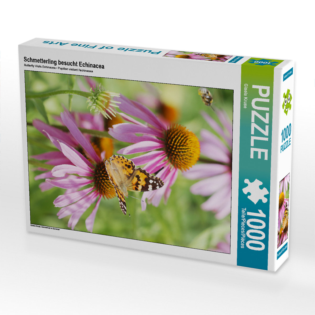 CALVENDO® Puzzle CALVENDO Puzzle Schmetterling besucht Echinacea 1000 Teile Foto-Puzzle für glückliche Stunden