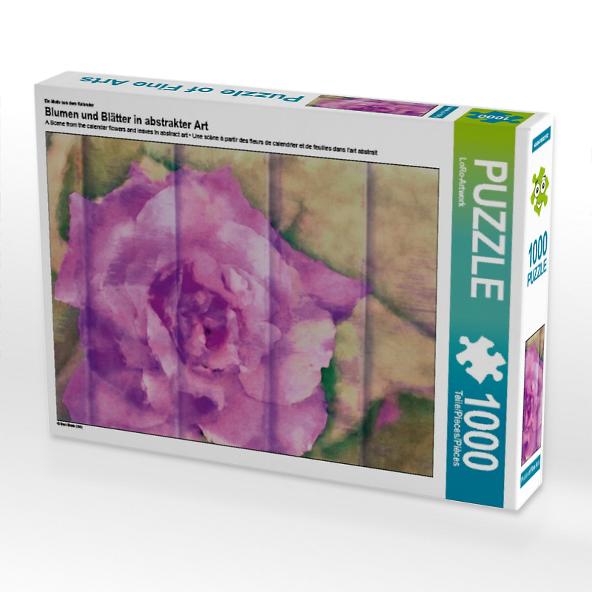 CALVENDO® Puzzle CALVENDO Puzzle Blumen und Blätter in abstrakter Art 1000 Teile Foto-Puzzle für glückliche Stunden