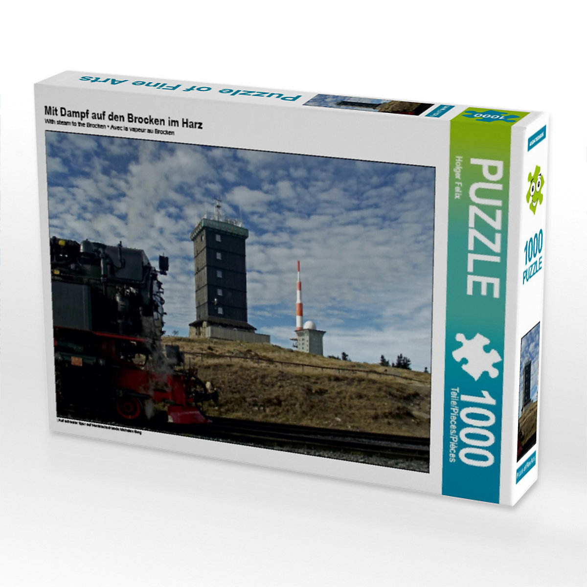 CALVENDO® Puzzle CALVENDO Puzzle Mit Dampf auf den Brocken im Harz 1000 Teile Foto-Puzzle für glückliche Stunden