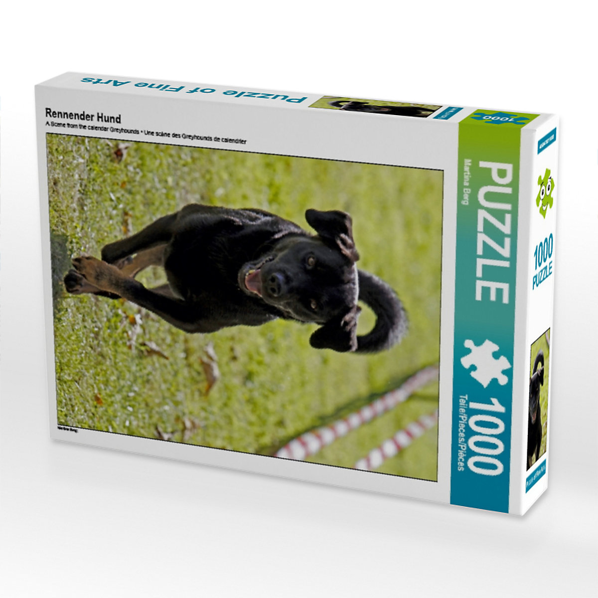 CALVENDO® Puzzle CALVENDO Puzzle Rennender Hund 1000 Teile Foto-Puzzle für glückliche Stunden
