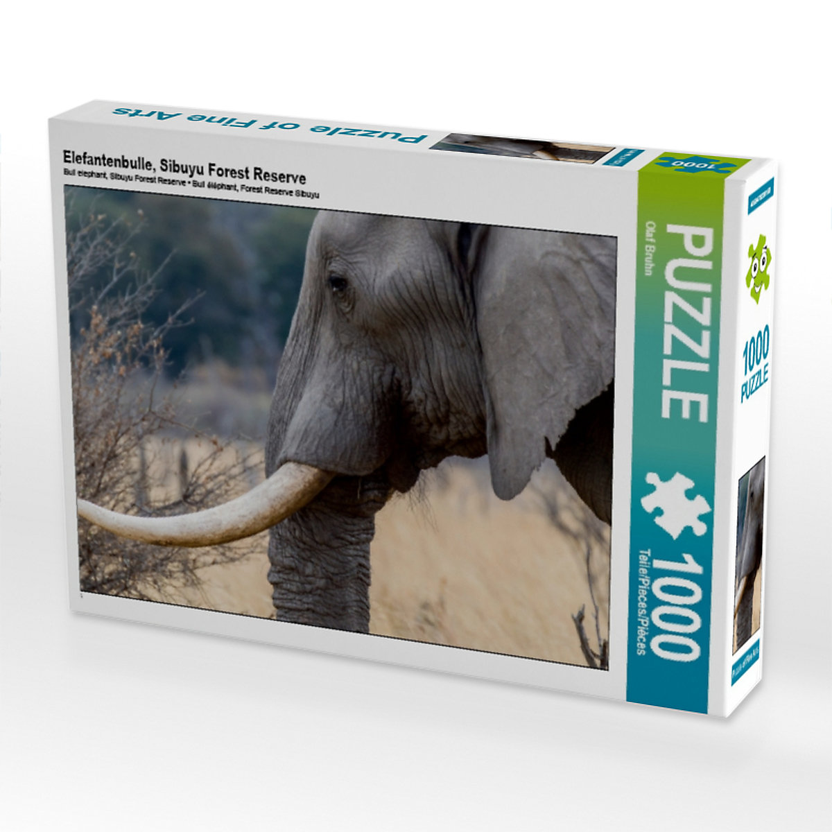 CALVENDO® Puzzle CALVENDO Puzzle Elefantenbulle Sibuyu Forest Reserve 1000 Teile Foto-Puzzle für glückliche Stunden