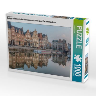 CALVENDO® Puzzle CALVENDO Puzzle Brügge und Gent eine Fotoreise durch die zwei Perlen Flanderns. 1000 Teile Foto-Puzzle für glückliche Stunden