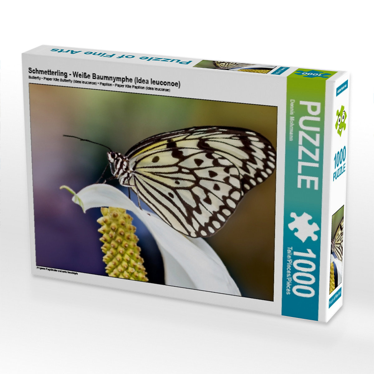CALVENDO® Puzzle CALVENDO Puzzle Schmetterling Weiße Baumnymphe (Idea leuconoe) 1000 Teile Foto-Puzzle für glückliche Stunden