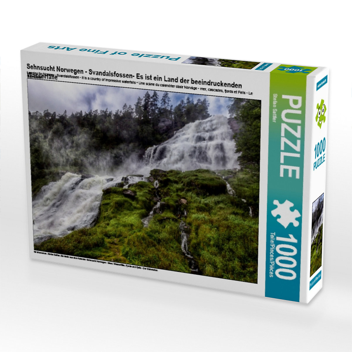 CALVENDO® Puzzle CALVENDO Puzzle Sehnsucht Norwegen Svandalsfossen- Es ist ein Land der beeindruckenden Wasserfälle 1000 Teile Foto-Puzzle für glückliche Stunden