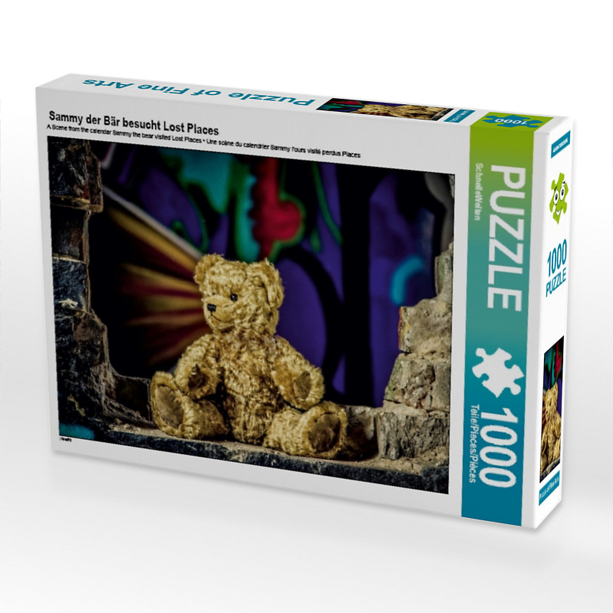 CALVENDO® Puzzle CALVENDO Puzzle Sammy der Bär besucht Lost Places 1000 Teile Foto-Puzzle für glückliche Stunden